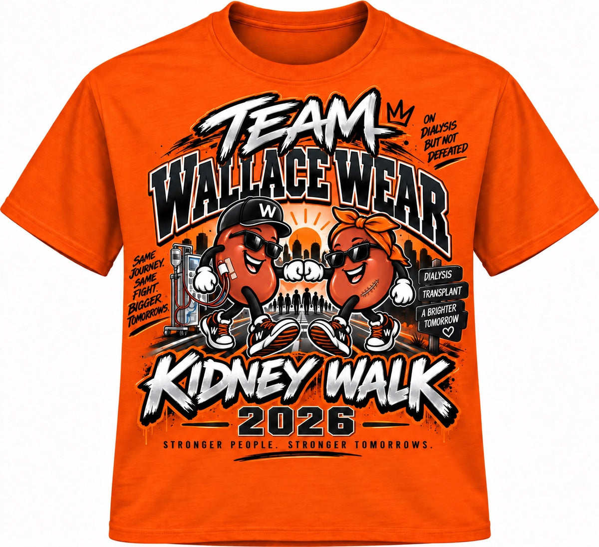 Team Wallace Wear Kidney Walk 2026 T-Shirt