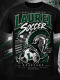 Laurel High School Soccer black T-shirt