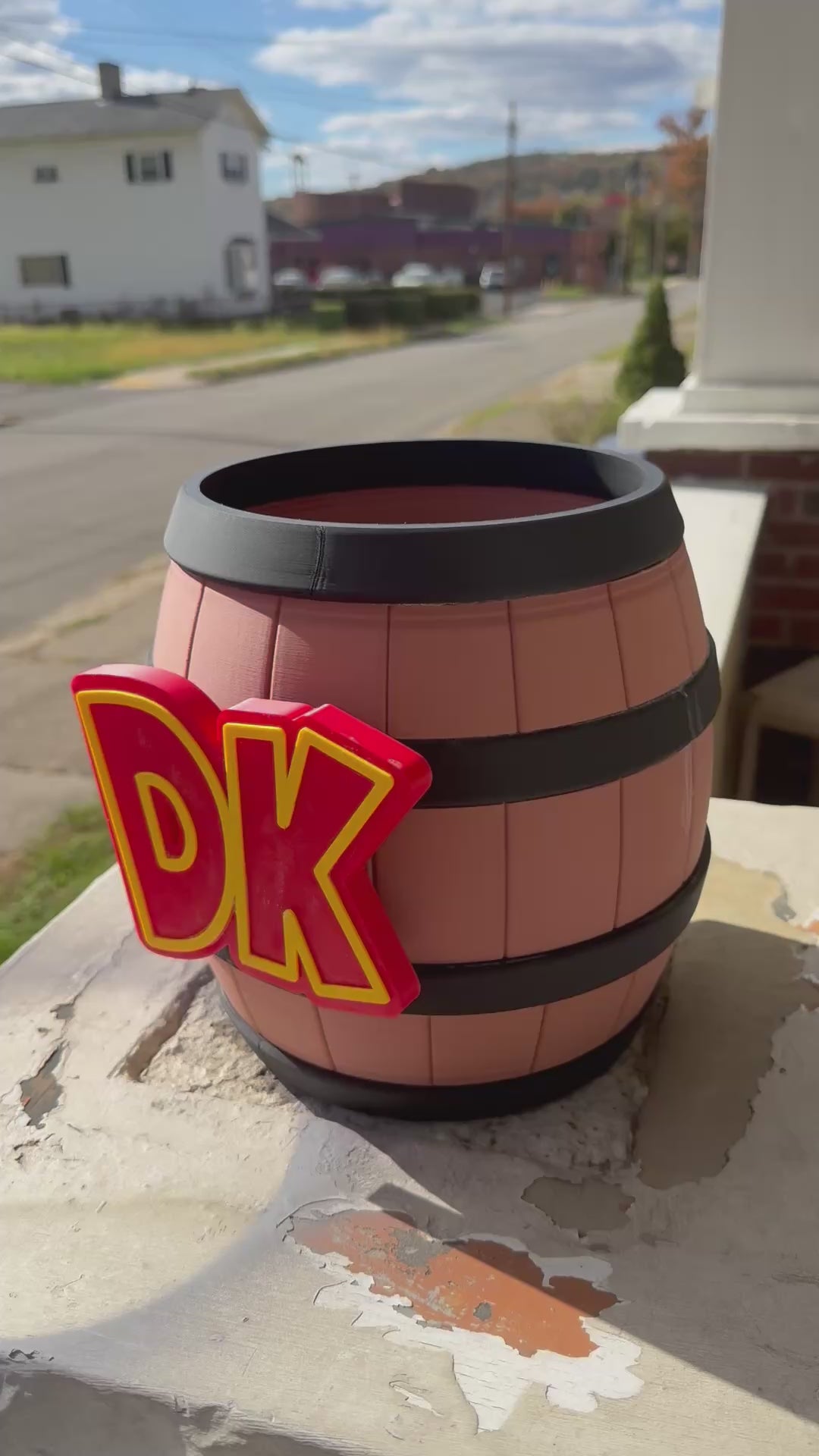 Retro Barrel Container