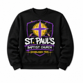 St. Paul's Baptist Church graffiti crewneck in black